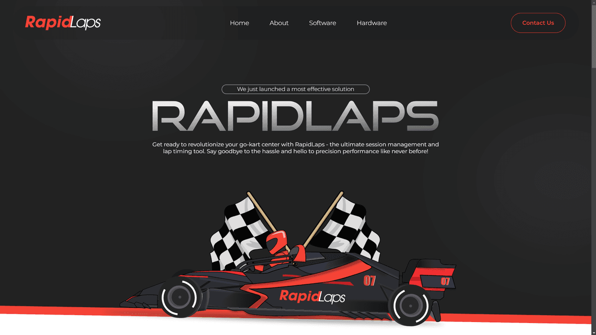 RapidLaps - Landing Page