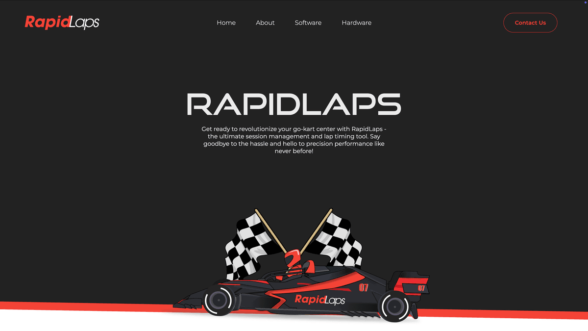 RapidLaps - Landing Page